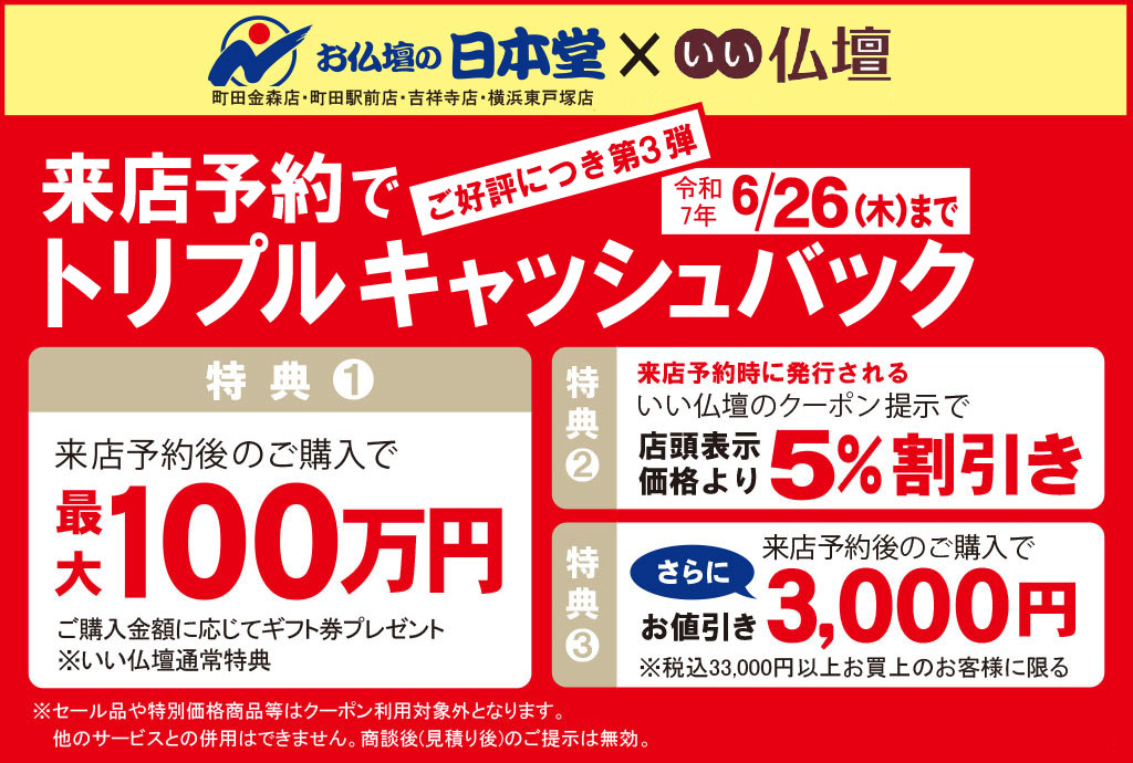 日本堂トリプルキャンペーンメインビジュアル